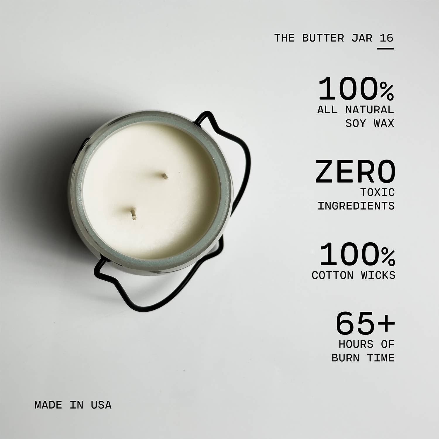 16 oz Butter Jar Candle: Eucalyptus Lavender