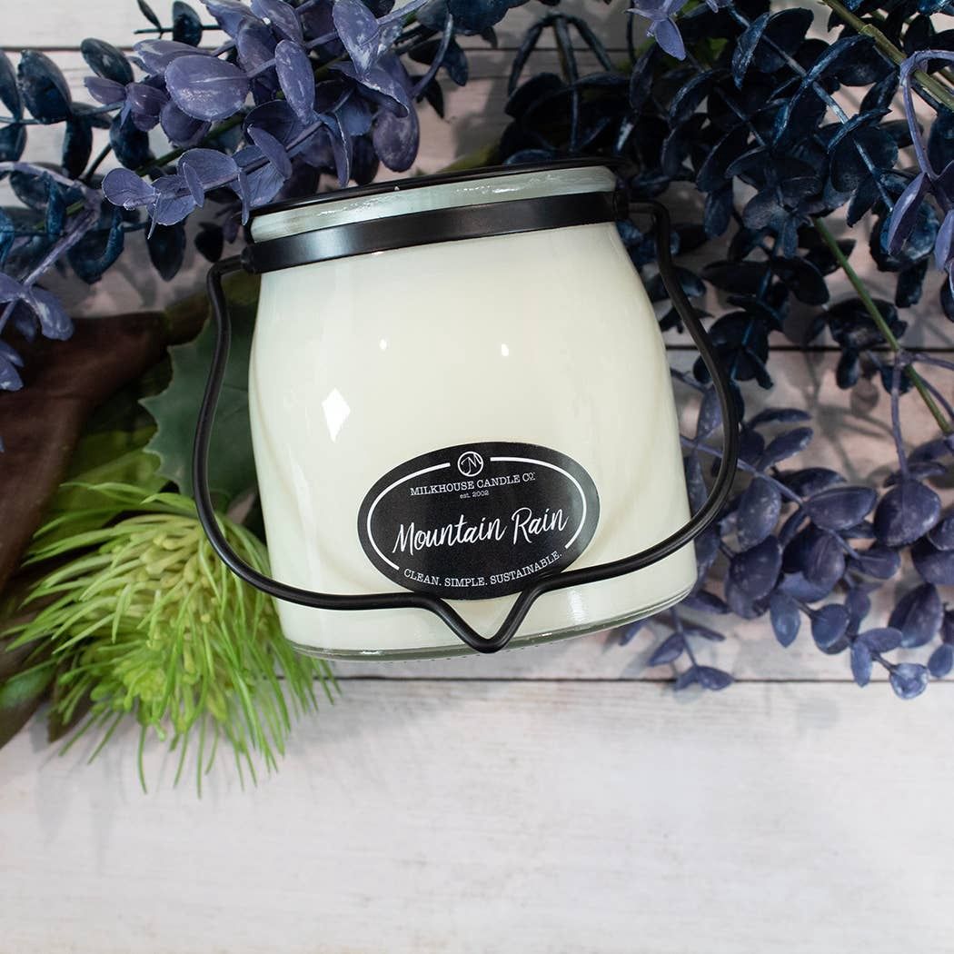 16 oz Butter Jar Candle: Mountain Rain