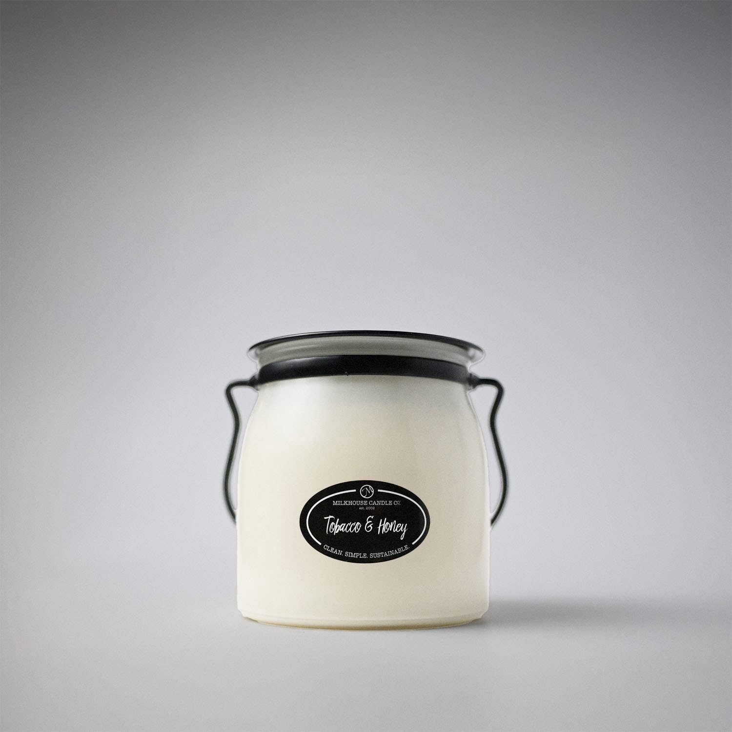 16 oz Butter Jar Candle: Tobacco &amp; Honey