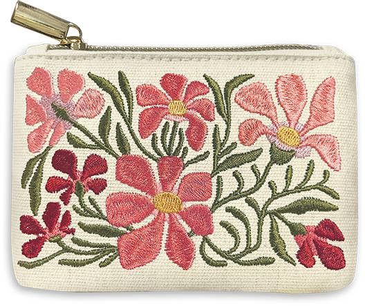 Coin Pouch Flower Market Camelia