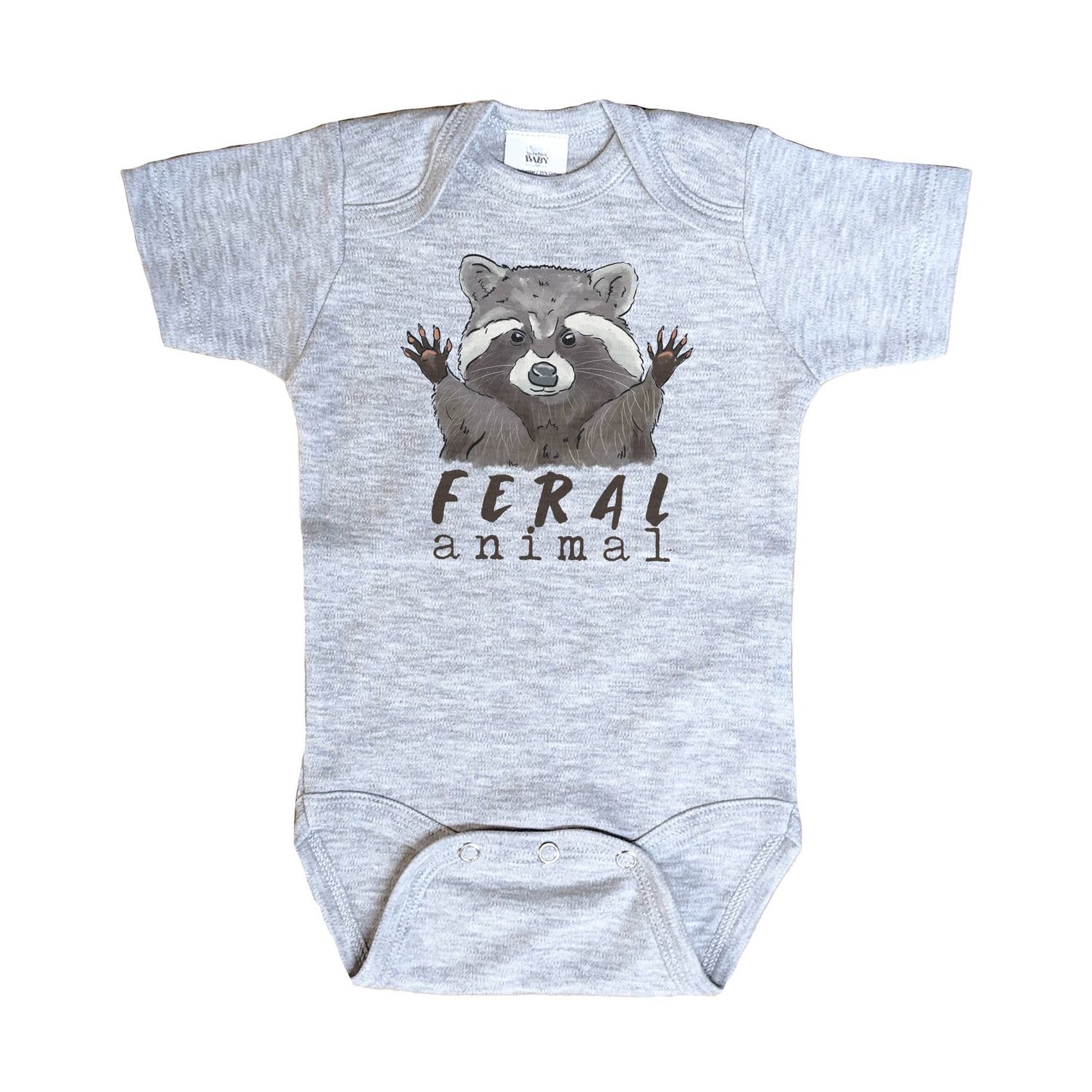 "Feral Animal" Woodland Raccoon Outdoor Baby Boy Clothing, Size: 6-12 month, Sleeve Length: short sleeves