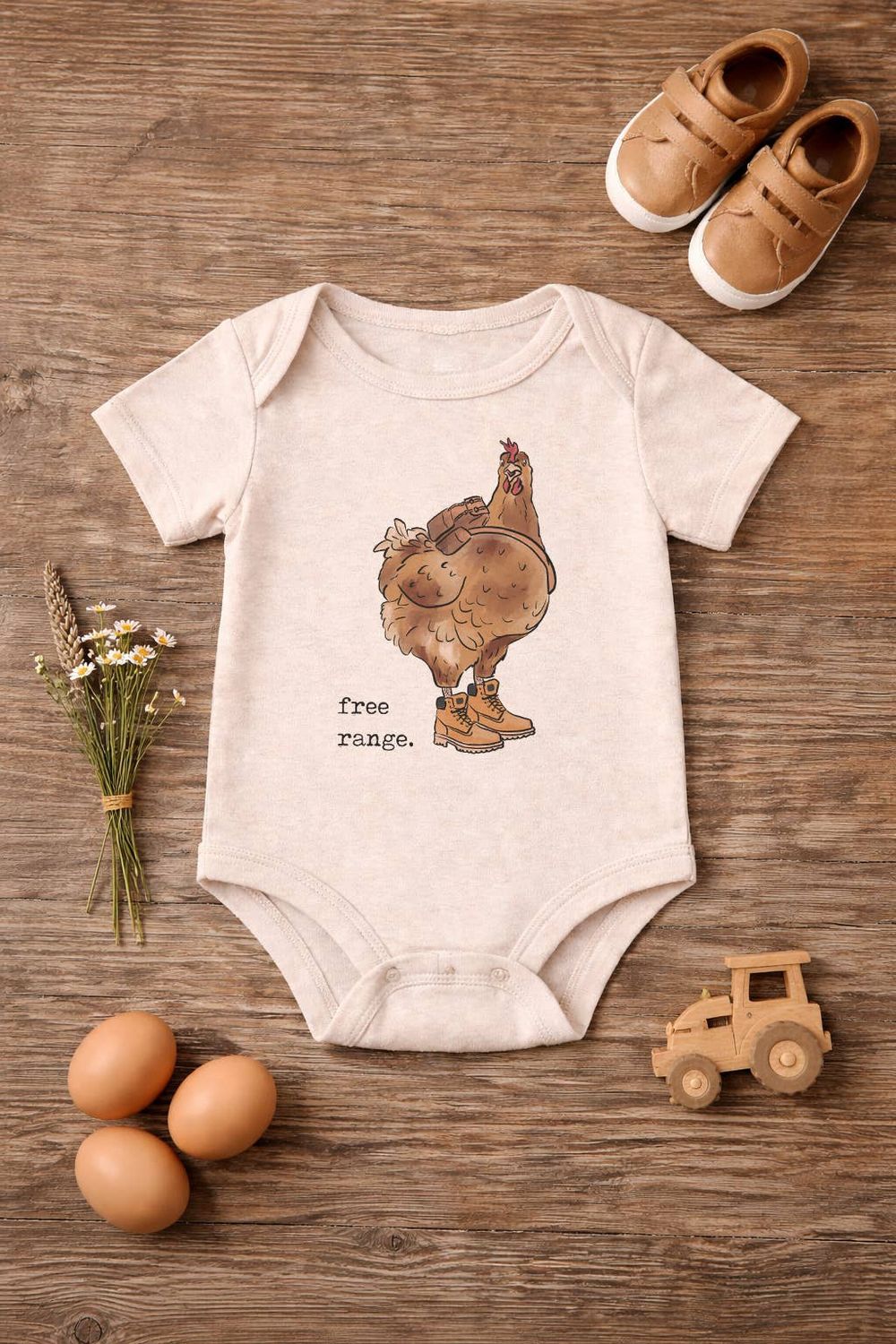 "Free Range" Chicken Baby Clothing