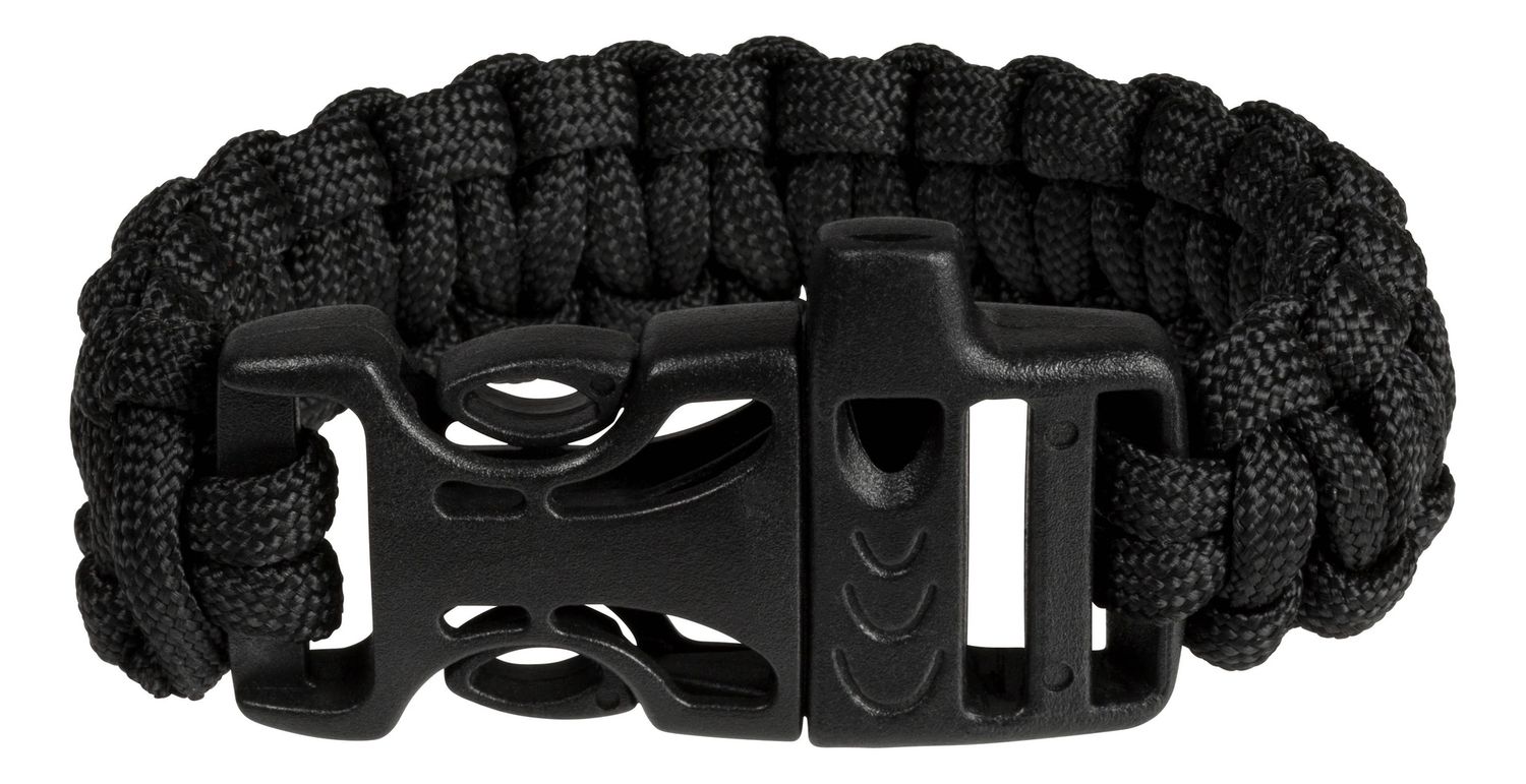Outdoor Discovery Survival Bracelet With Whistle