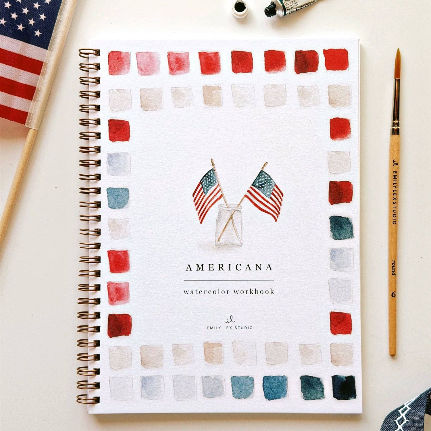 Watercolor Workbook, Style: Americana