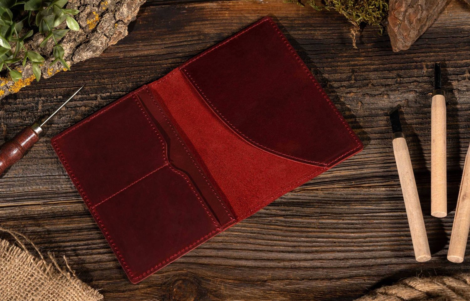 Passport Cover, Genuine Leather Passport Holder Case