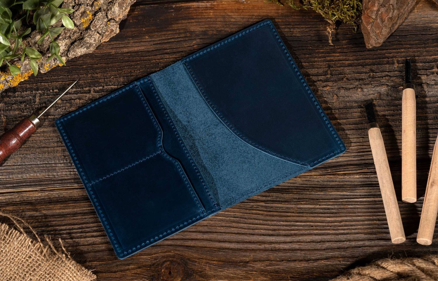 Passport Cover, Genuine Leather Passport Holder Case