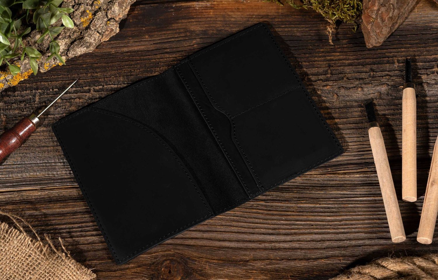 Passport Cover, Genuine Leather Passport Holder Case