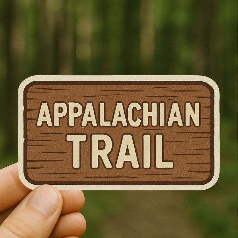 Appalachian Trail Wooden Sign Sticker