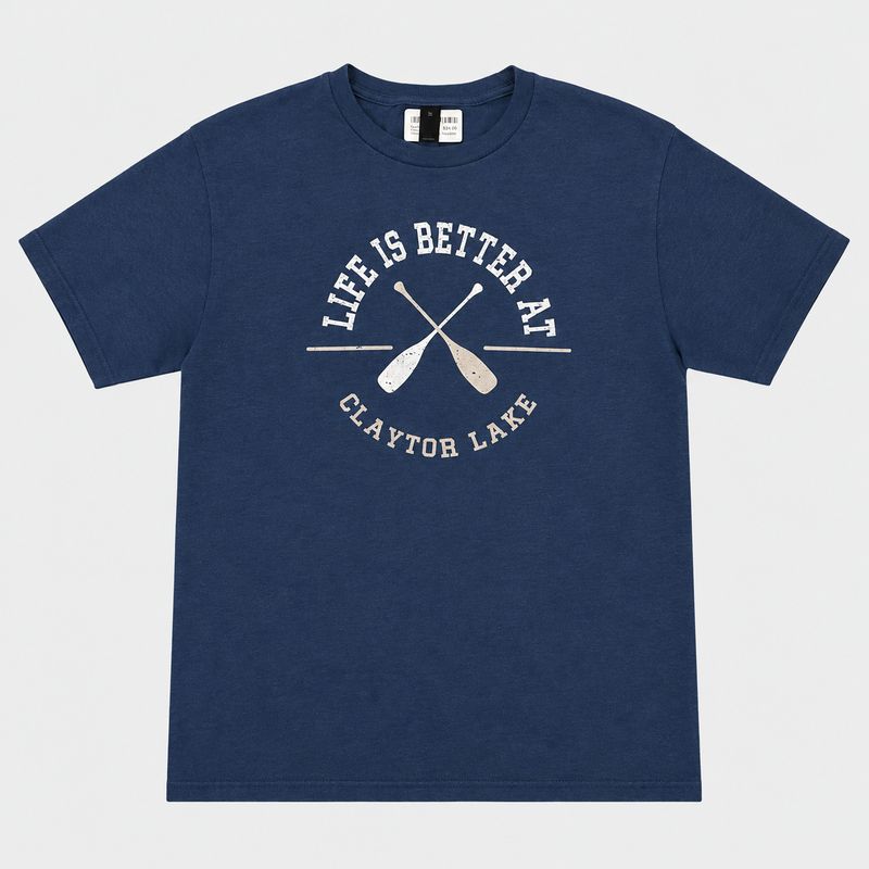 Lake Life is Better Oars Personalized Tee