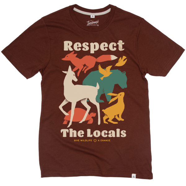 Respect the Locals Unisex Short Sleeve Tee, Color: Redwood, Size: S