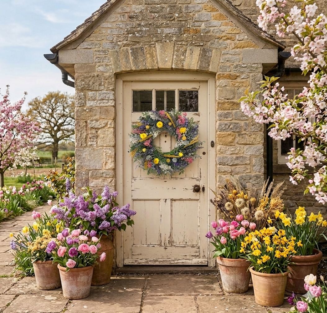 Cape May Floral Wreath