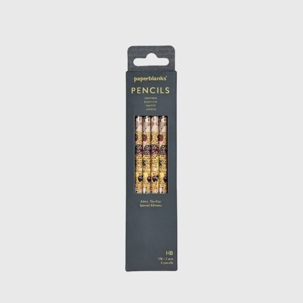 Paperblanks Klimt The Kiss 4-Pack Pencils