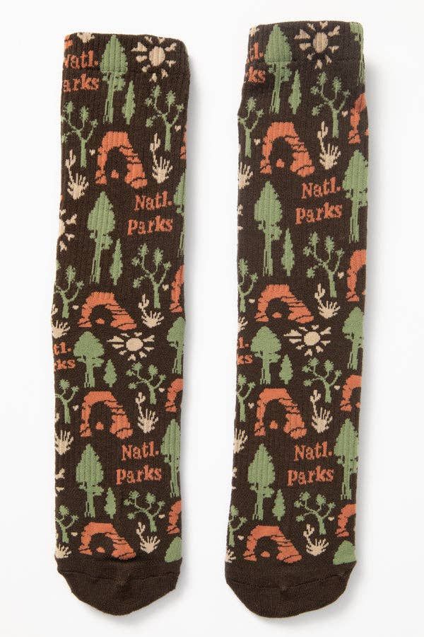 National Park Roundup Sock