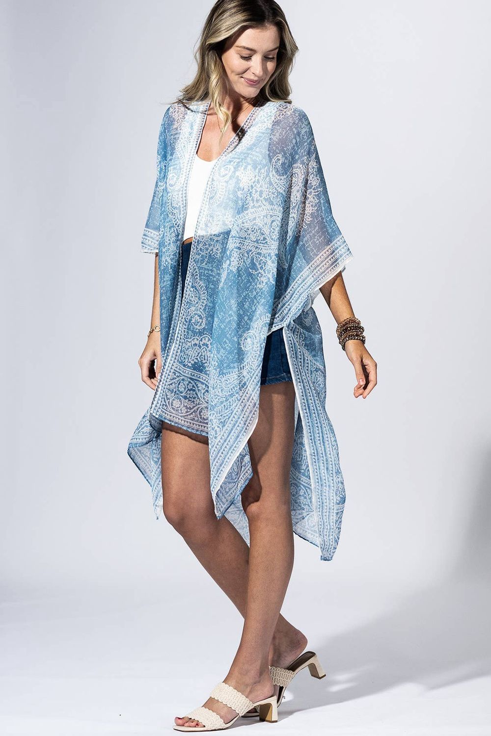 Moonshadow Paisley Kimono