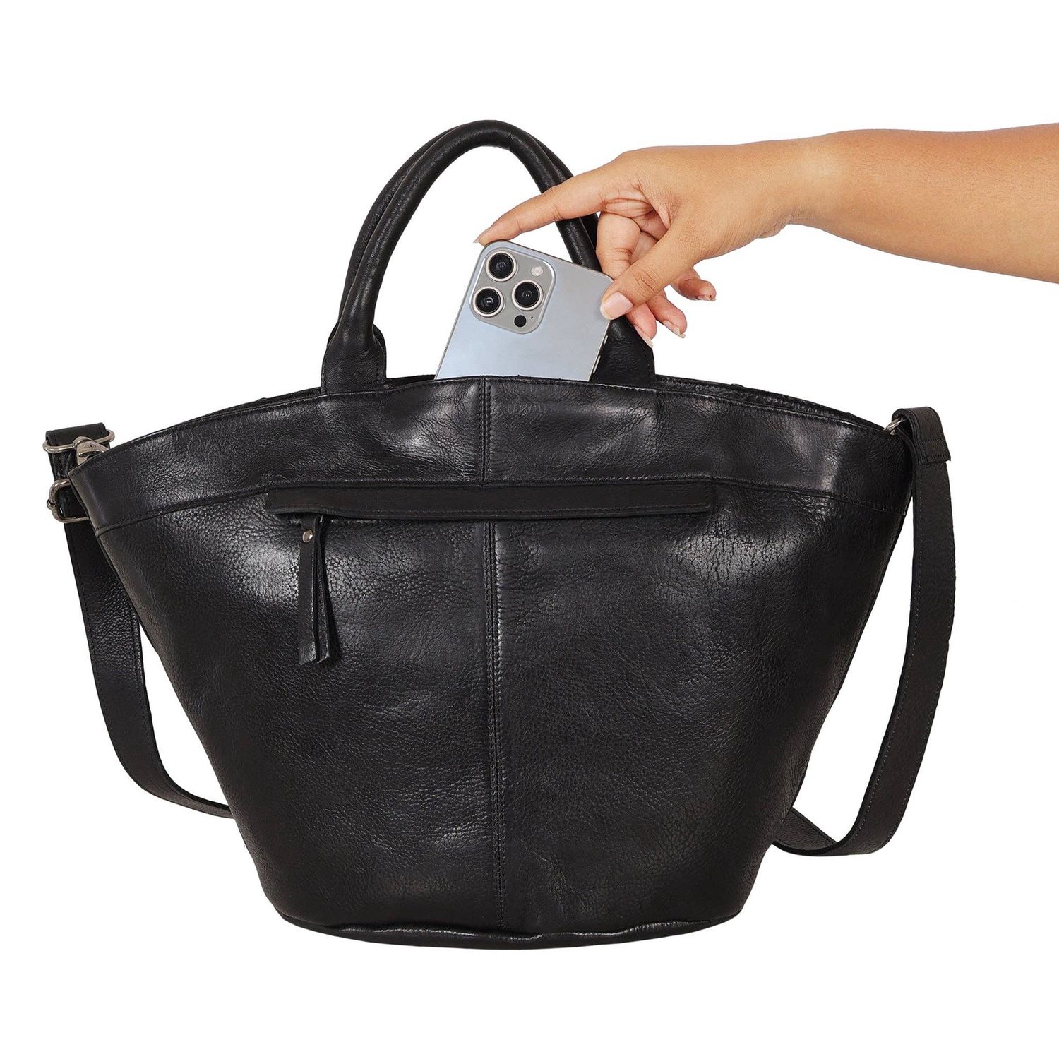 Claudia Diamond Leather Crossbody Bag