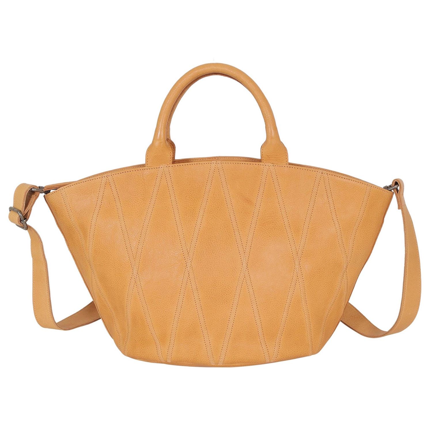 Claudia Diamond Leather Crossbody Bag