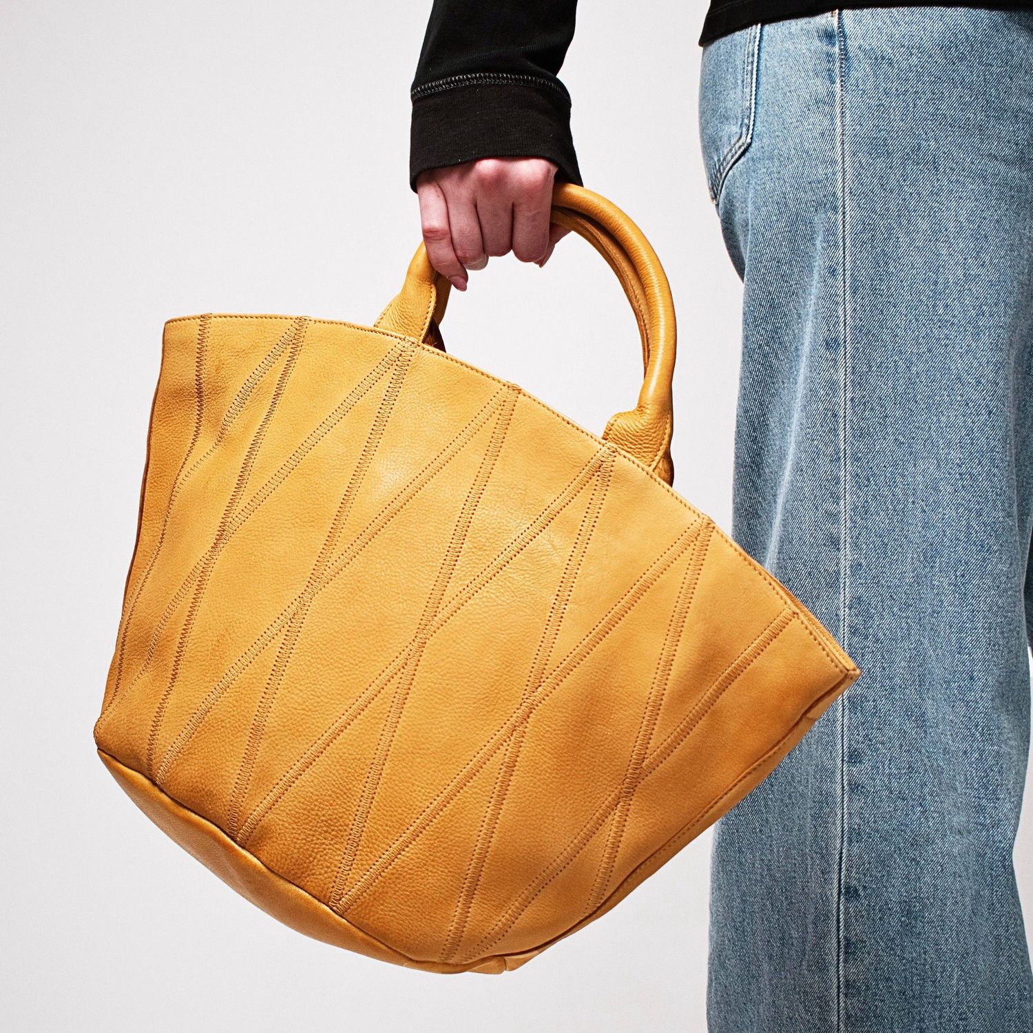 Claudia Diamond Leather Crossbody Bag