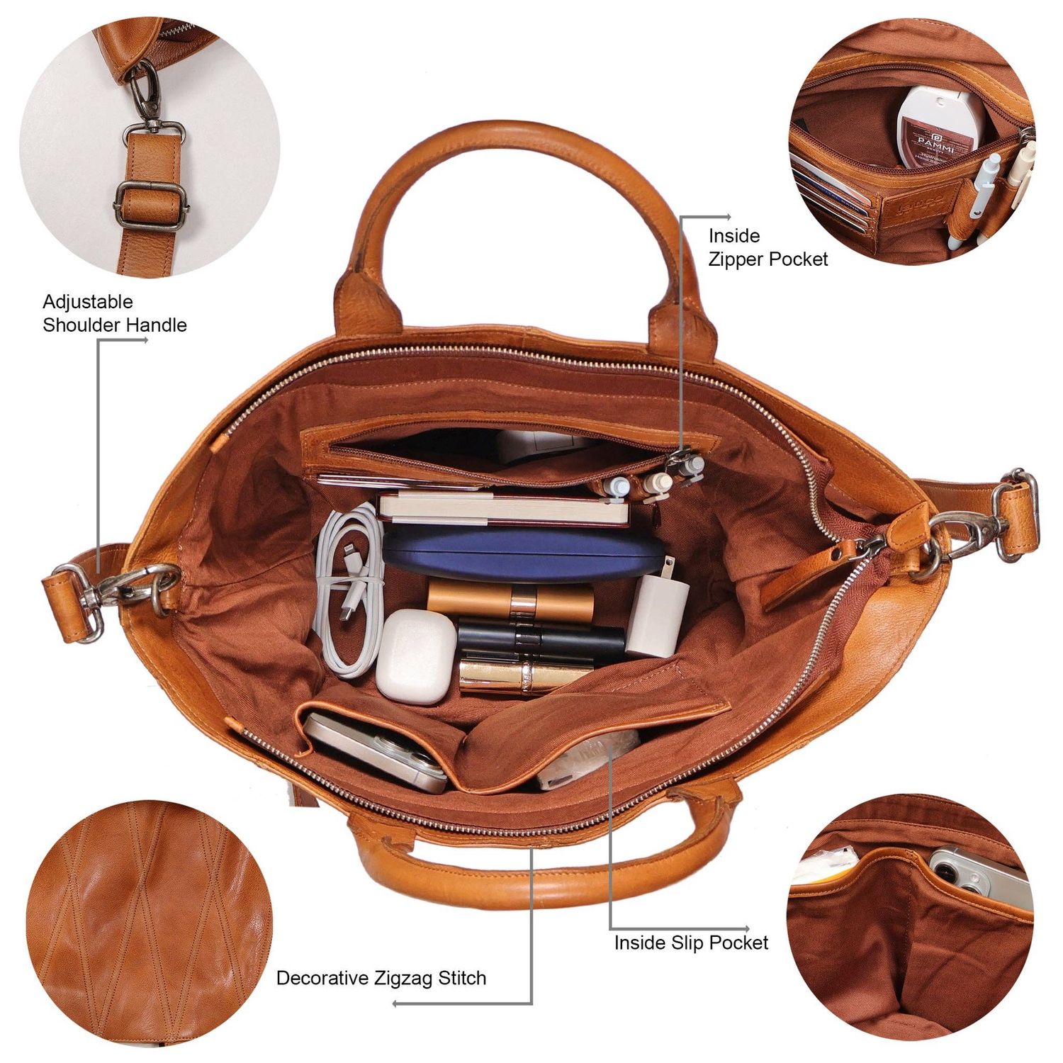Claudia Diamond Leather Crossbody Bag