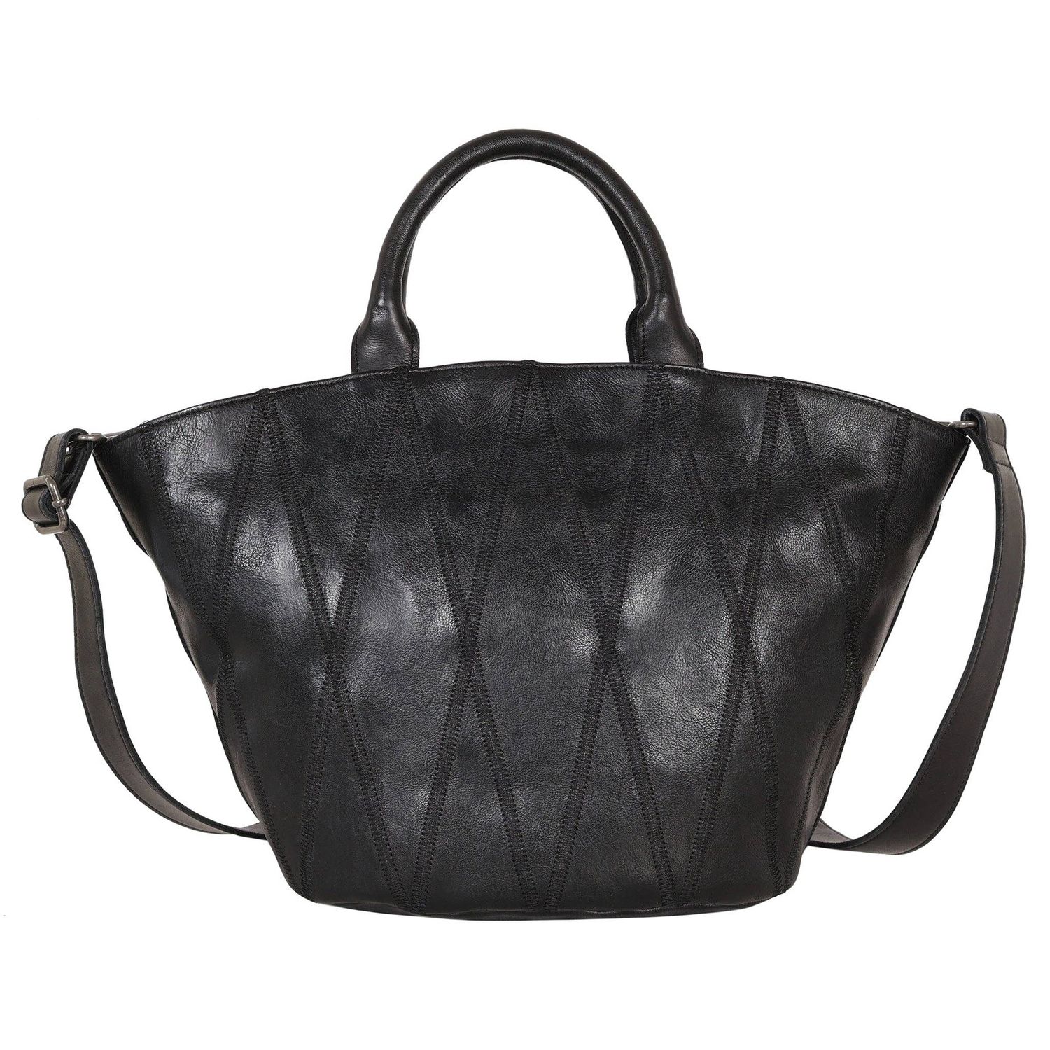Claudia Diamond Leather Crossbody Bag