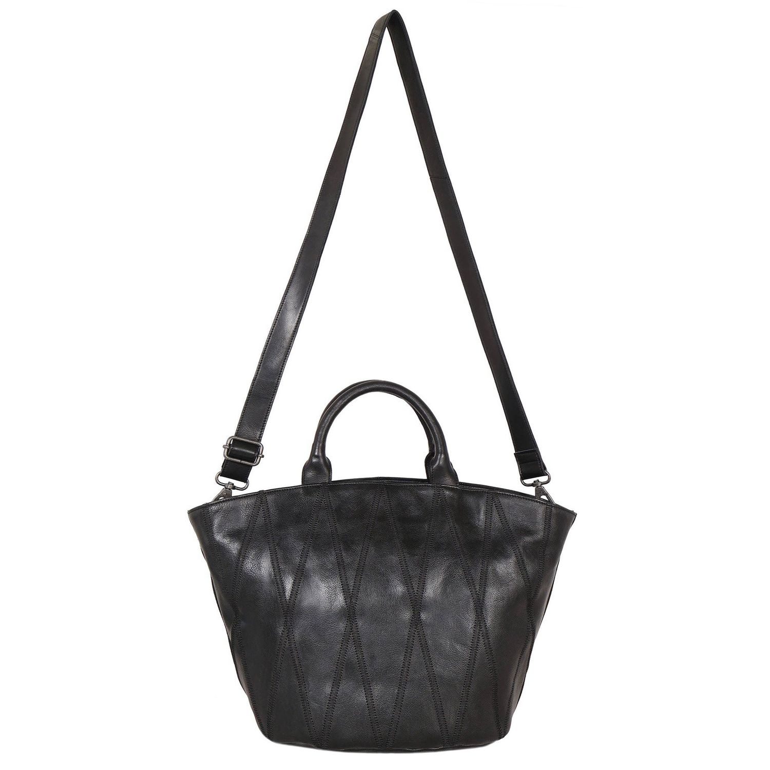 Claudia Diamond Leather Crossbody Bag