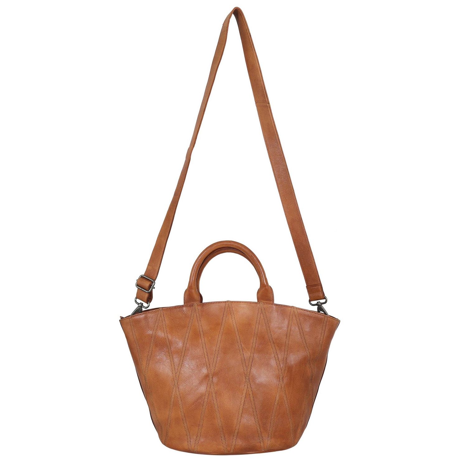 Claudia Diamond Leather Crossbody Bag