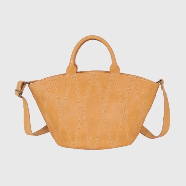 Claudia Diamond Leather Crossbody Bag