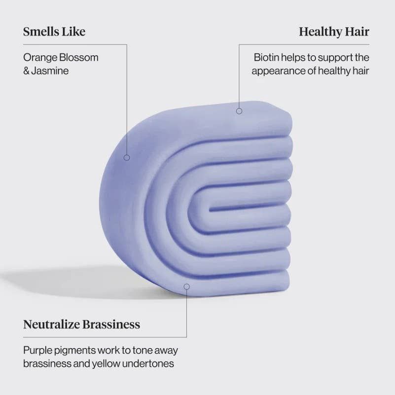 Purple Toning Conditioner Bar for Color-Treated &amp; Grey Hair