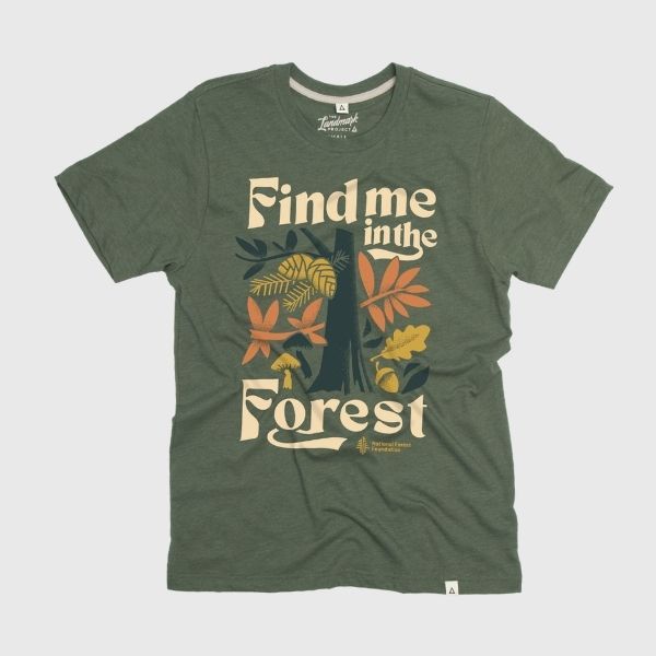 Find Me in the Forest Unisex Short Sleeve Tee