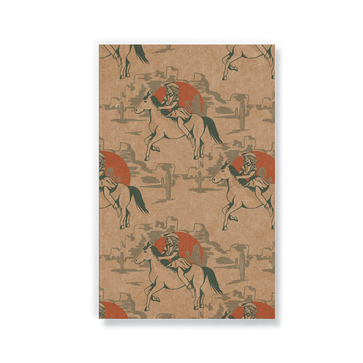 Pretty Cowgirl Kraft Classic Layflat Notebook KLC2208KL