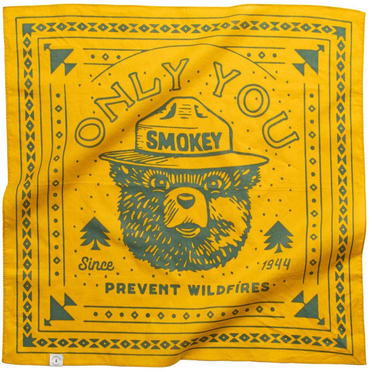 Smokey Bear Bandana, Color: Amber Gold