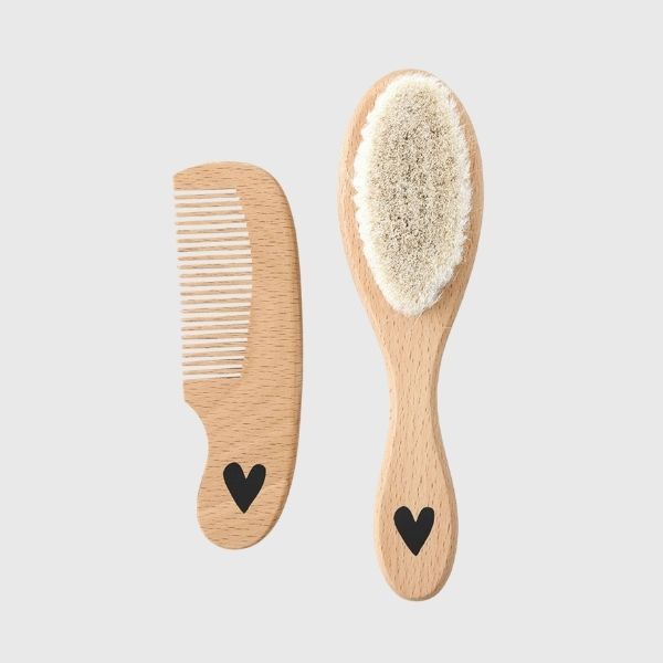 Brush + Comb Set - Heart