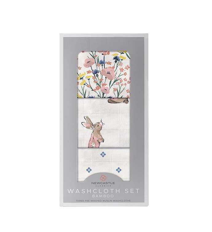 Wildflowers Bamboo Washcloth Set 3 Pack