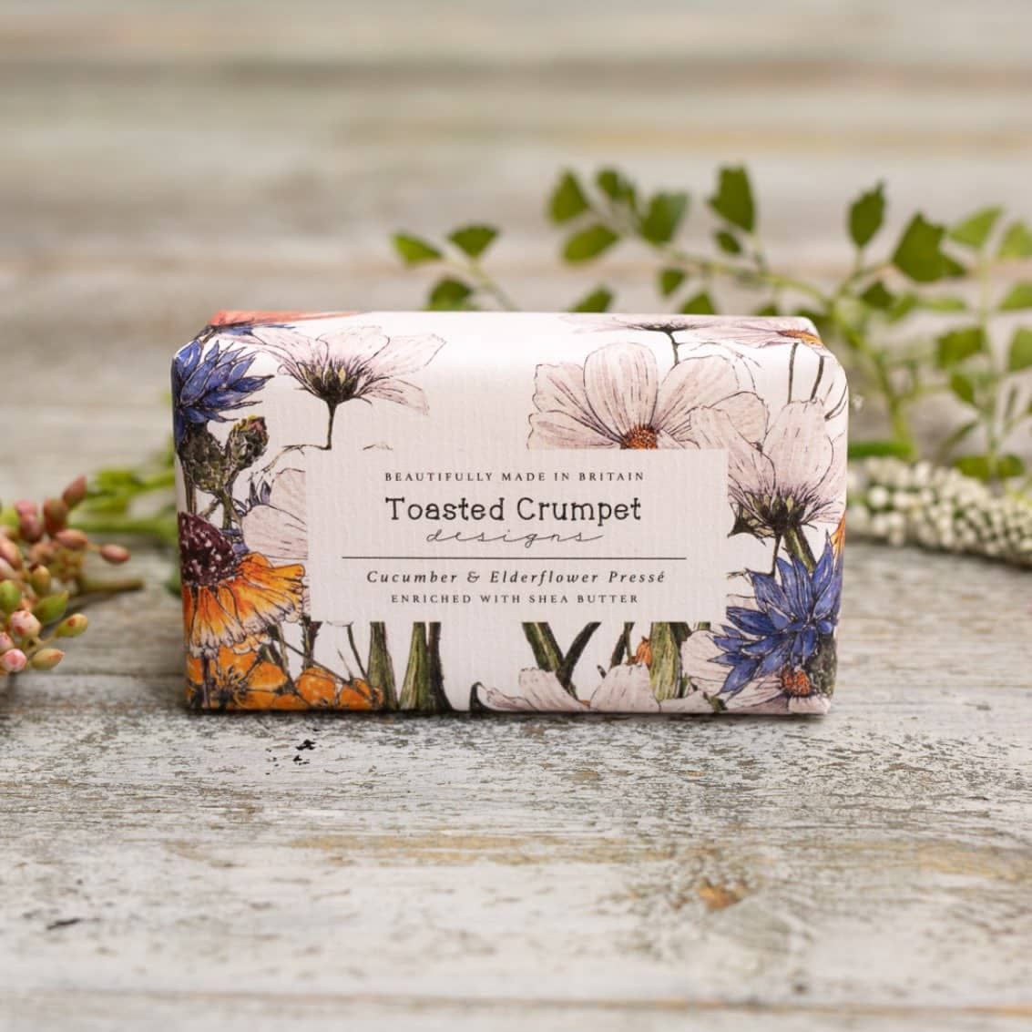 Cucumber &amp; Elderflower Presse Soap 190G Soap Bar