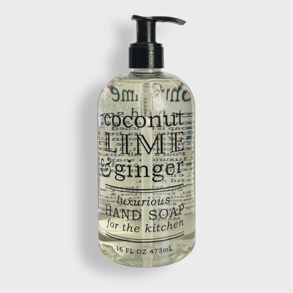 Kitchen Soap 16 oz, Scents: Coconut Lime Ginger