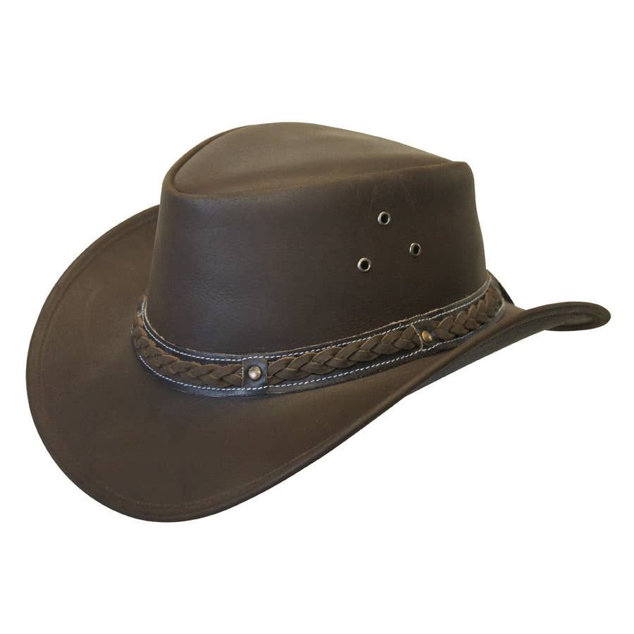 Down Under Leather Outback Hat