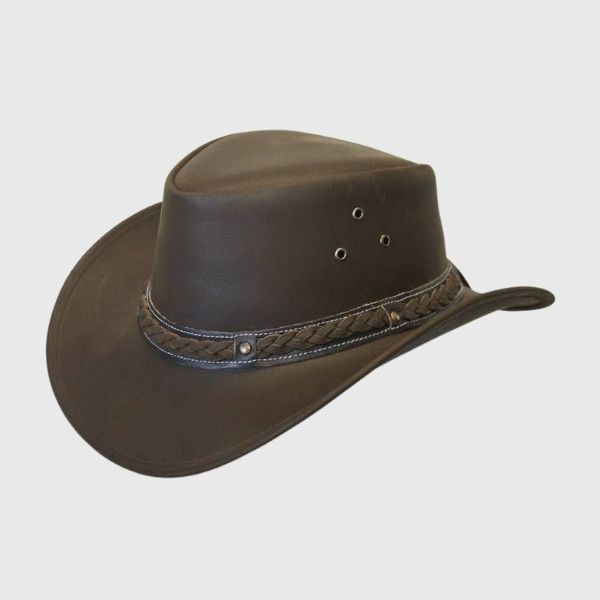 Down Under Leather Outback Hat