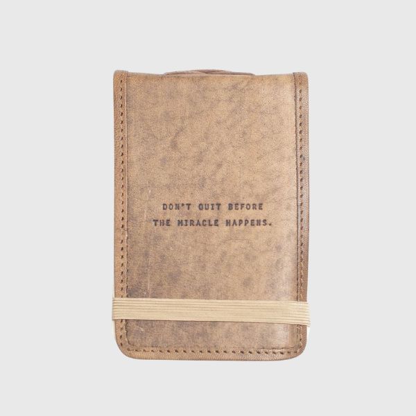 Mini Don't Quit Leather Journal