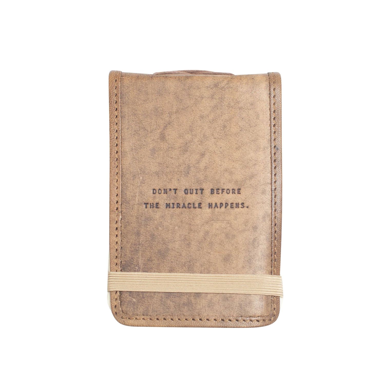 Mini Don't Quit Leather Journal