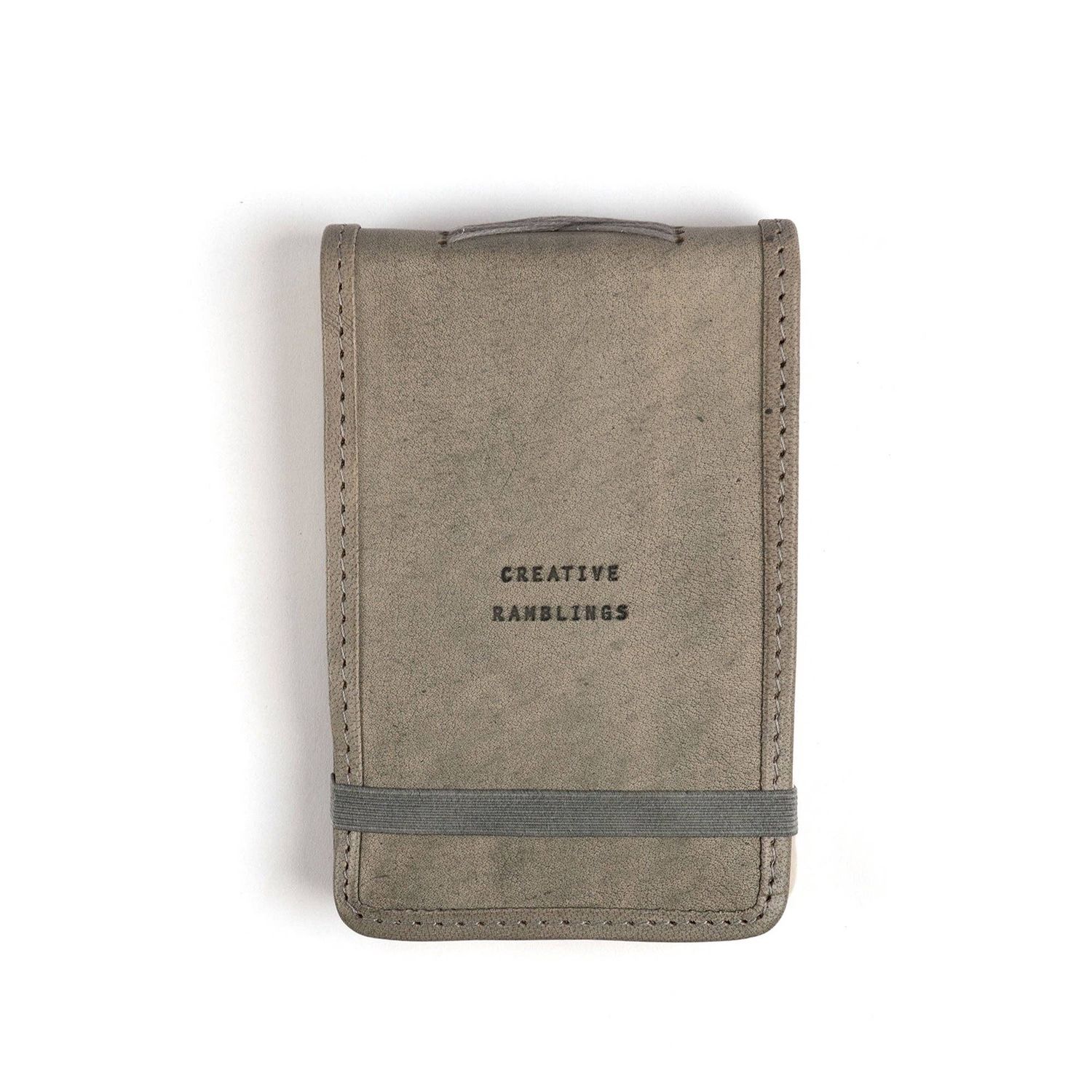 Mini Creative Ramblings Leather Journal - Stone