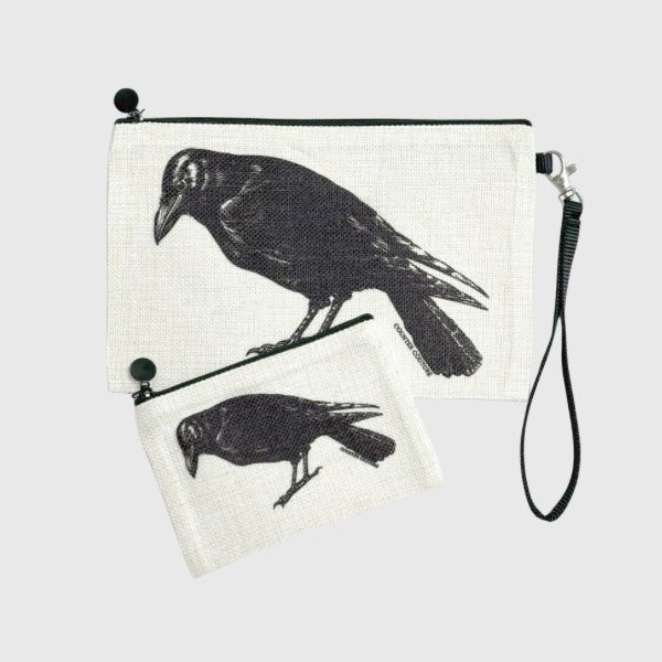 Crow Zipper Pouch