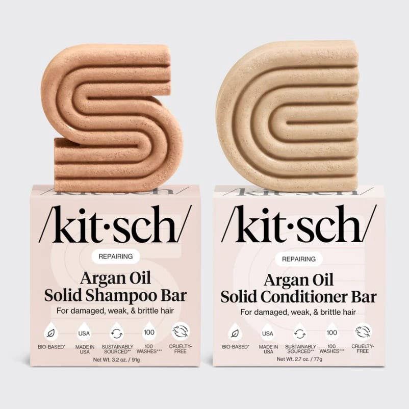 Shampoo &amp; Conditioner Bar Combo, Scents: Repairing Argan Oil