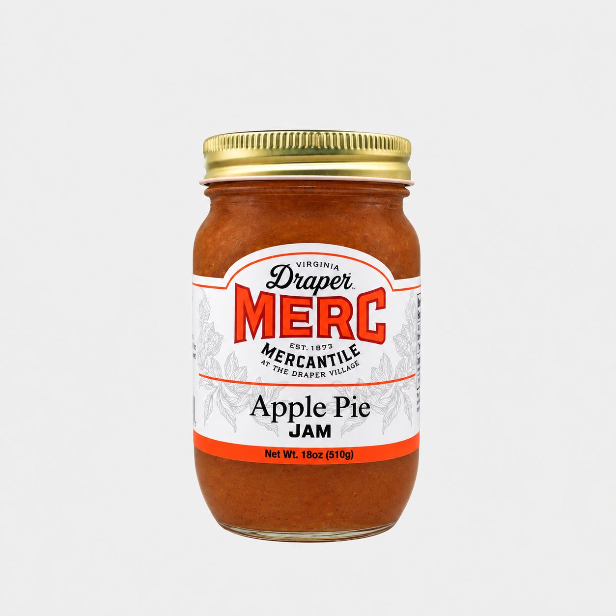 Draper Merc Jam 18oz, Flavor: Apple Pie