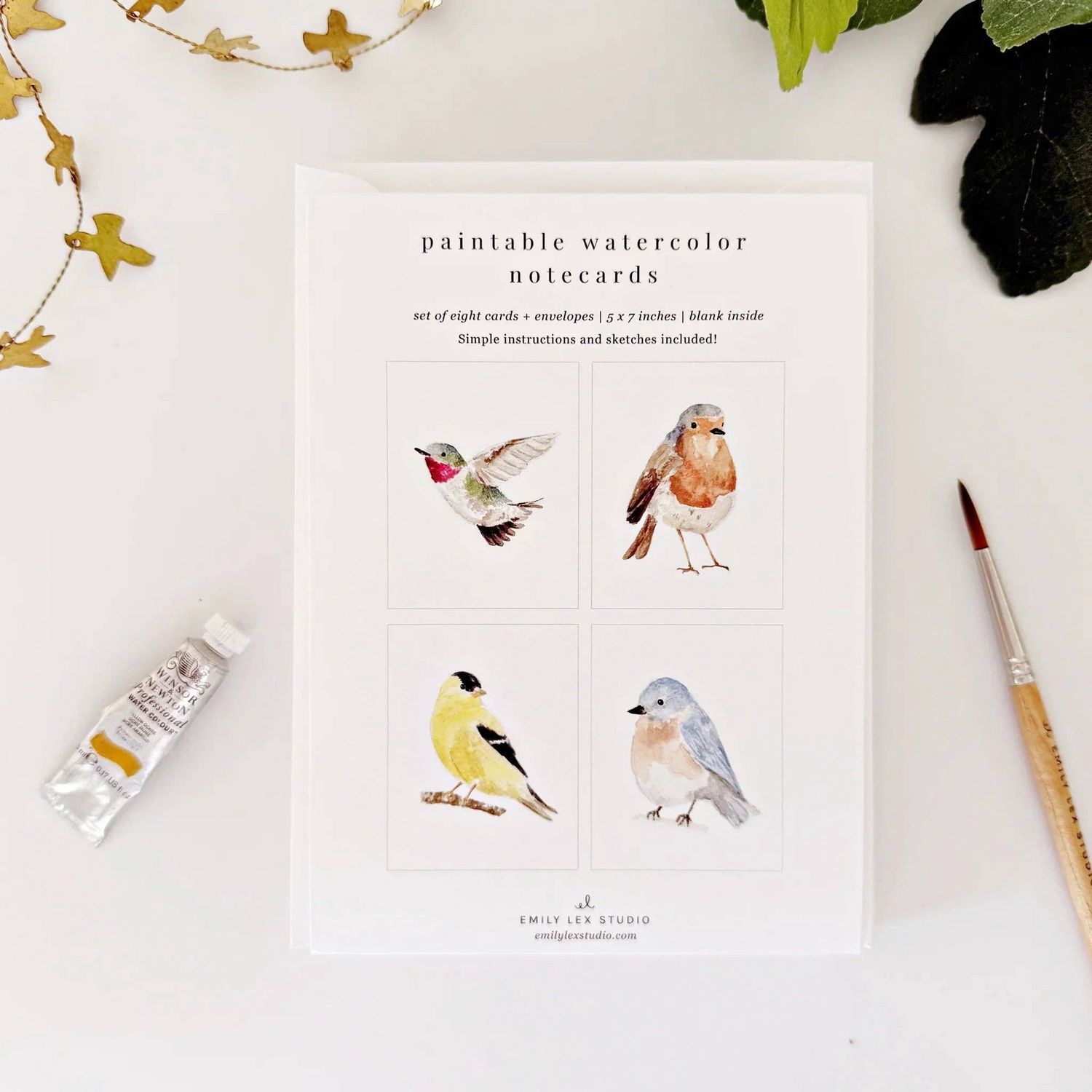 Watercolor notecard set