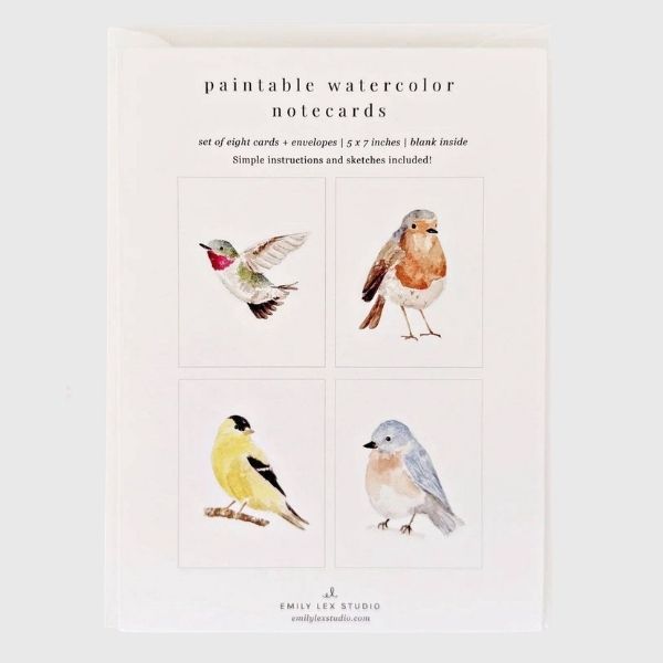 Watercolor notecard set