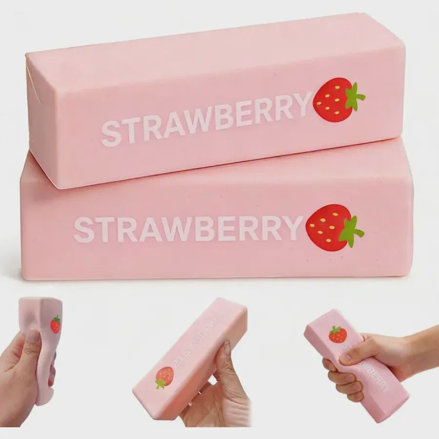 Strawberry Pink Butter Squishy