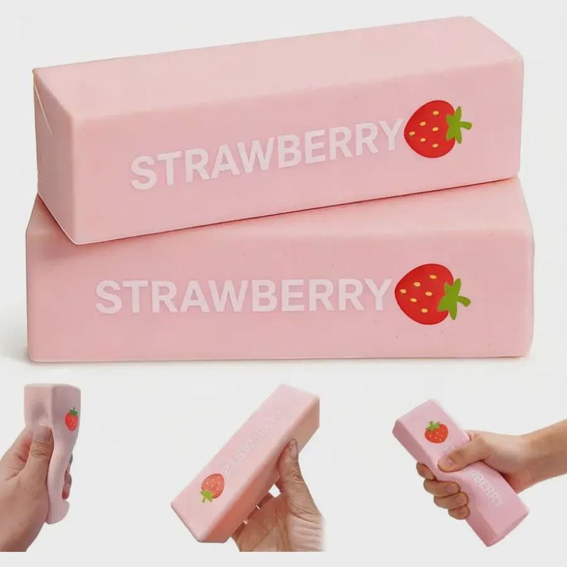 Strawberry Pink Butter Squishy