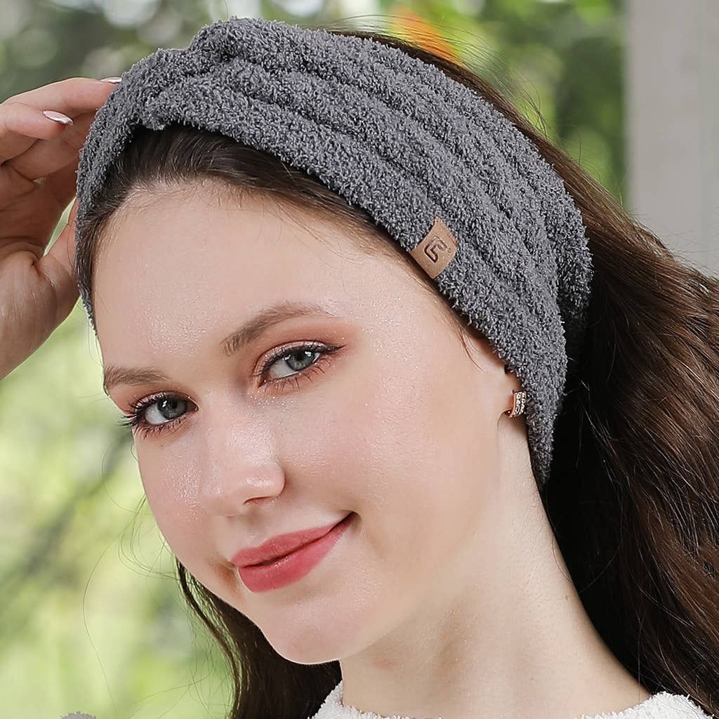 Solid Ribbed Twist Knot Headband