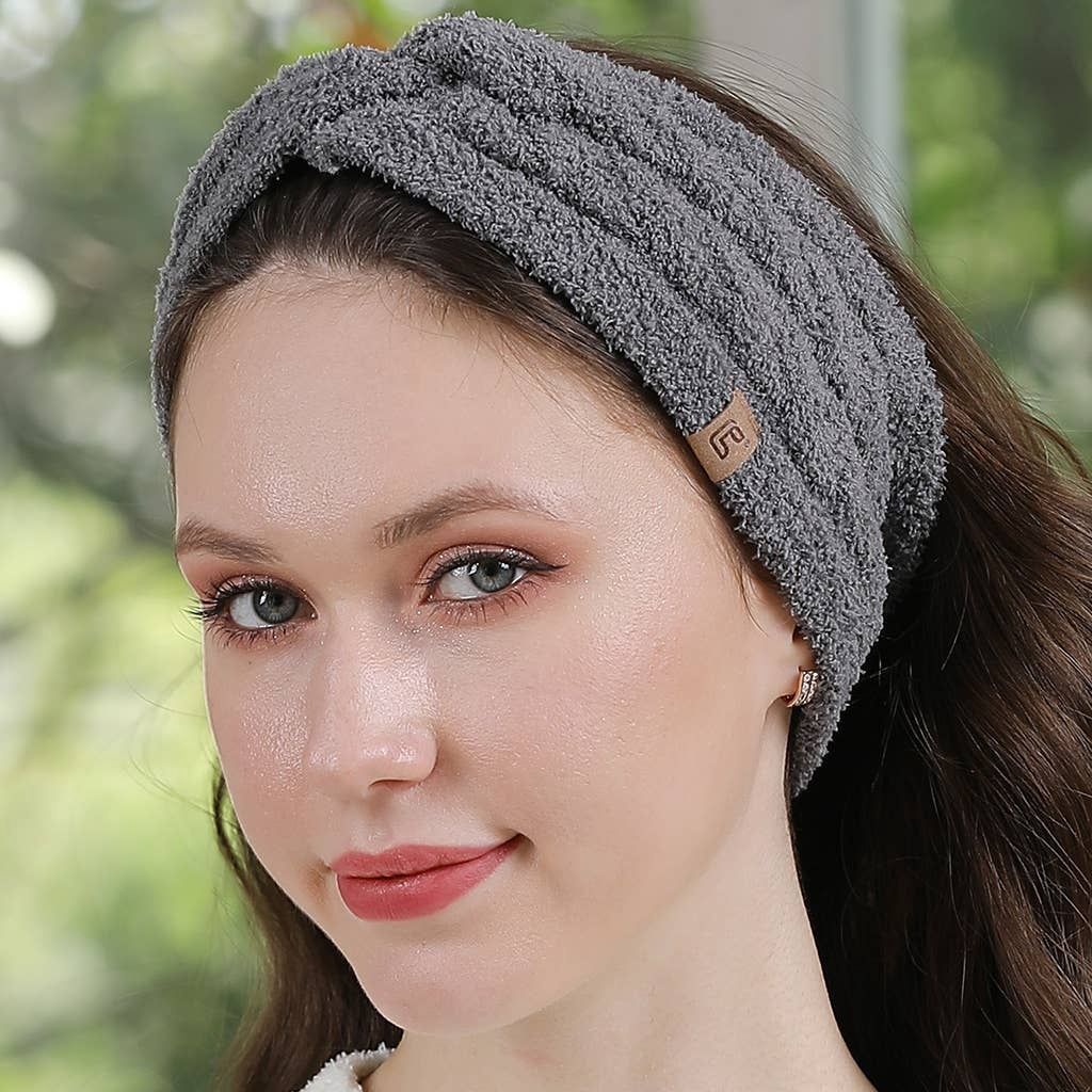 Solid Ribbed Twist Knot Headband