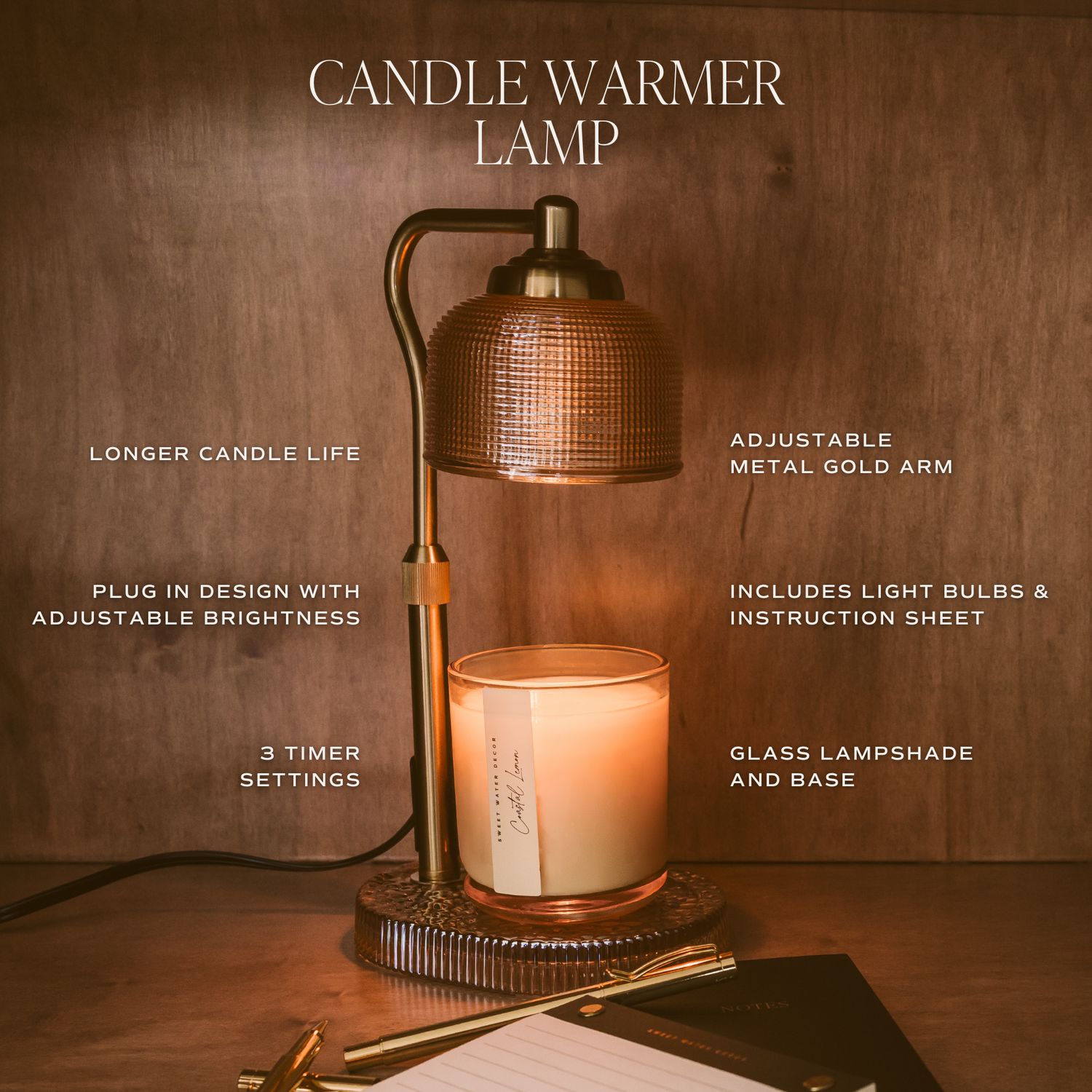 Neutral Candle Lamp Warmer