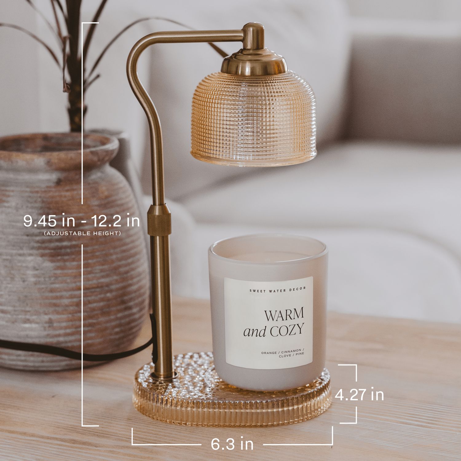 Neutral Candle Lamp Warmer